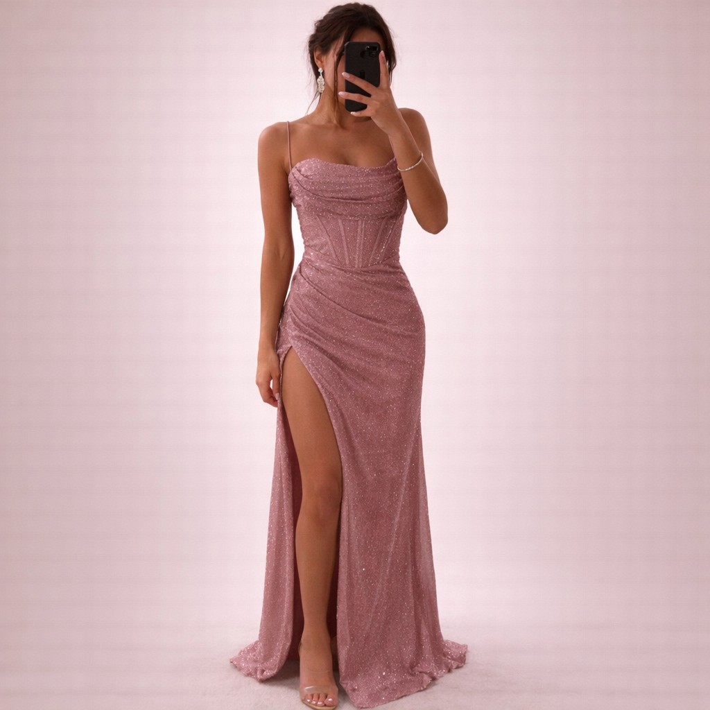 Tess | Romantisches Kleid mit Pailletten und elegant 2