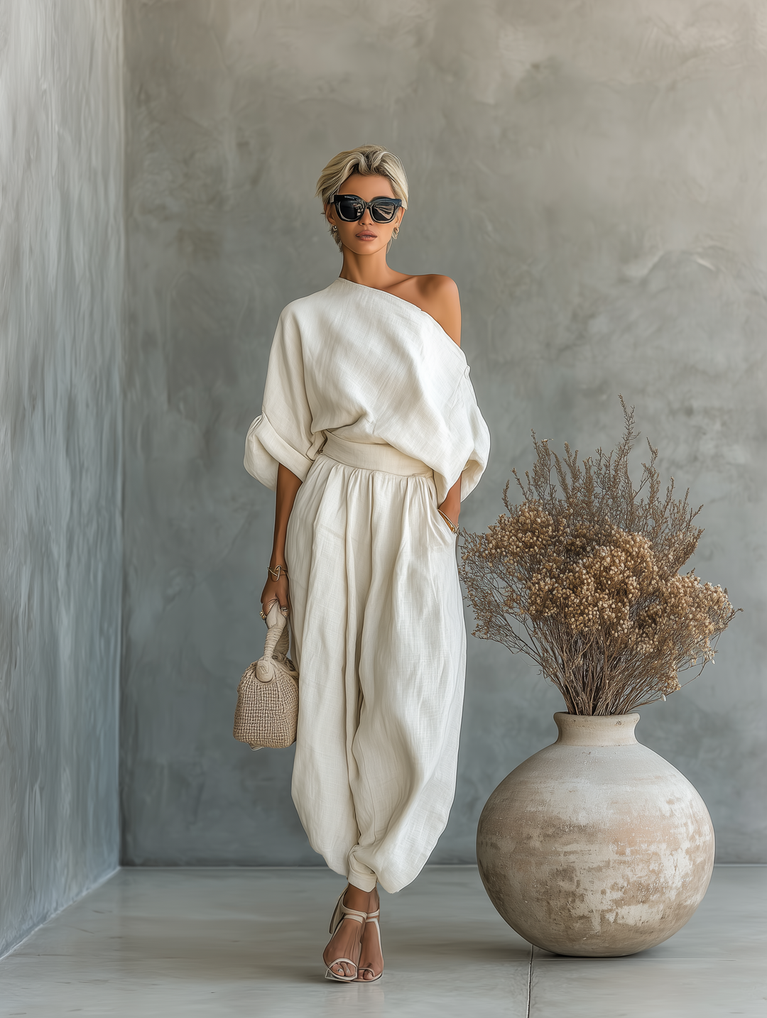 Thessaly | Schulterfreies, Elegantes &amp; Bequemes Damen Zweiteiler-Set 1