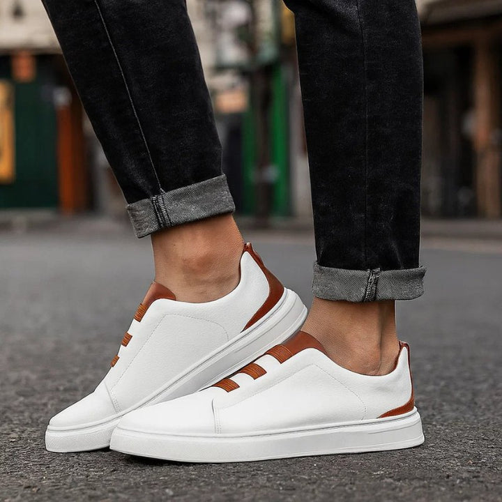Tomas | Elegante, Bequeme &amp; Strapazierfähige Herren Slip-On-Sneaker aus Leder 1
