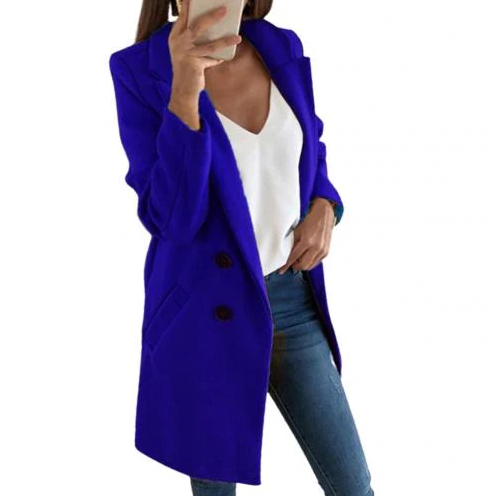 Ursula | Langer Damenblazer im eleganten Stil 7