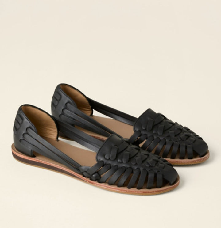 Valerie | Elegante gewebte Slip On Sandalen 0