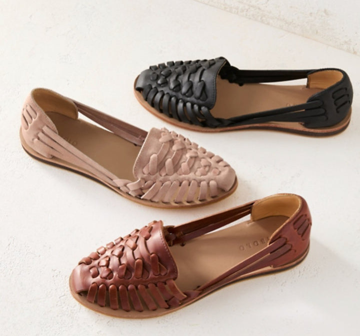 Valerie | Elegante gewebte Slip On Sandalen 3