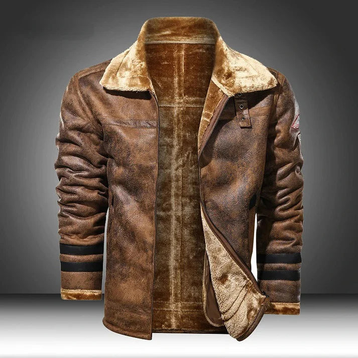 Velmoro | Stilvolle und lässige Lederbomberjacke 0