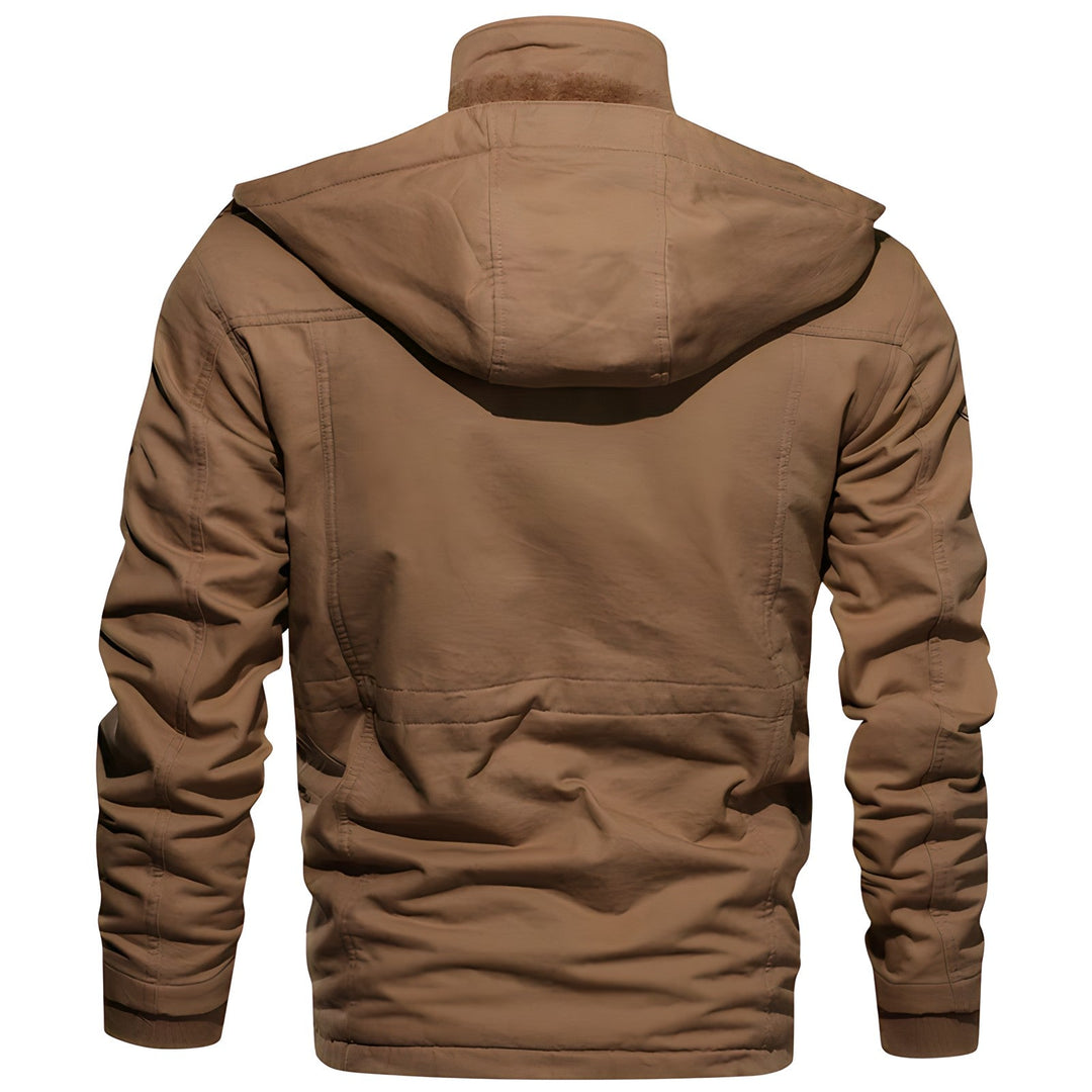 Vento | Praktische Militärjacke mit Fleece-Kapuze 4