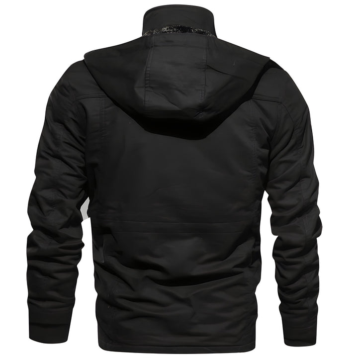 Vento | Praktische Militärjacke mit Fleece-Kapuze 6
