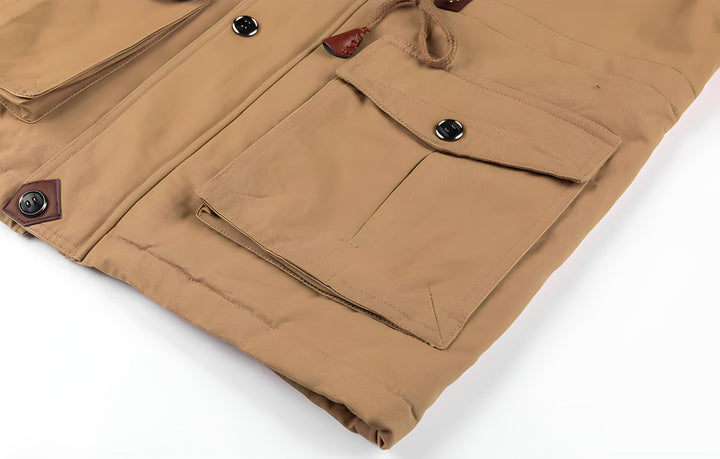 Vento | Praktische Militärjacke mit Fleece-Kapuze 8
