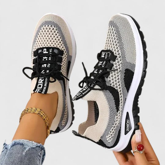 Viola | Atmungsaktive & Komfortable Damen Sneaker – Orthopädische Schnür-Walking-Sneaker 2