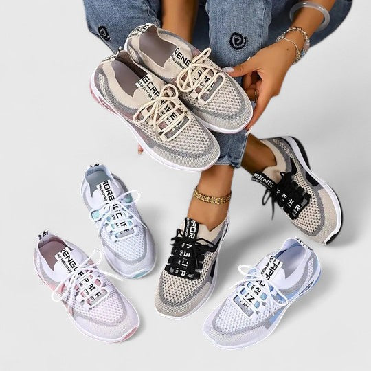 Viola | Atmungsaktive & Komfortable Damen Sneaker – Orthopädische Schnür-Walking-Sneaker 7