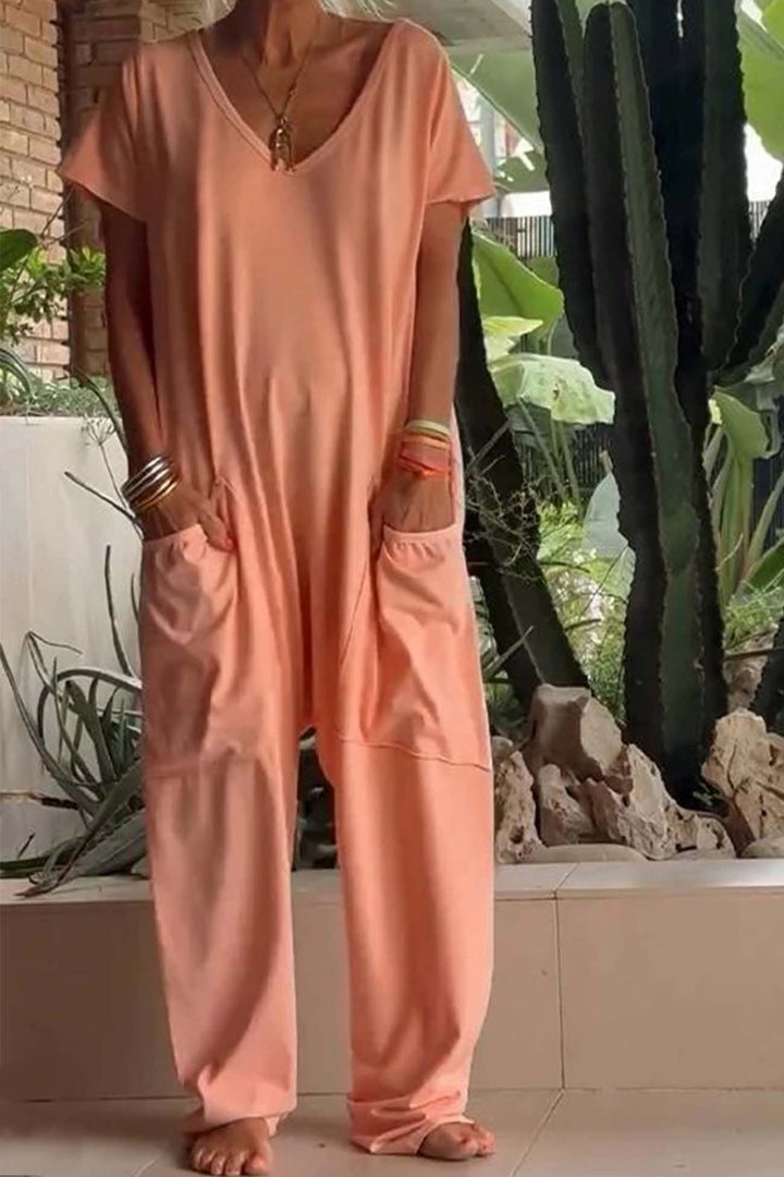 Viona | Eleganter, Bequemer &amp; Vielseitiger Damen Overall mit V-Ausschnitt 3