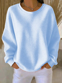Chloe | Elegant Waffle-Knit Sweater with a Relaxed Fit