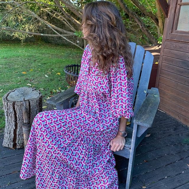 Zaria | Fließendes, Elegantes Boho Maxikleid mit Allover-Print für den Sommer 6