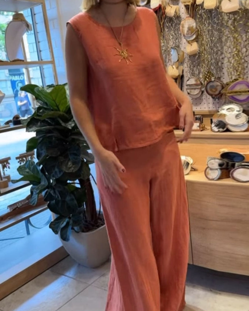 Zaria | Luftiges Zweiteiler Set Damen – Bequemes Hose und Oberteil für den Sommer 1