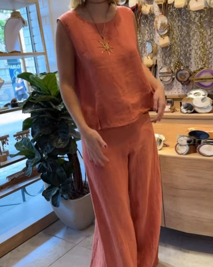 Zaria | Luftiges Zweiteiler Set Damen – Bequemes Hose und Oberteil für den Sommer 1