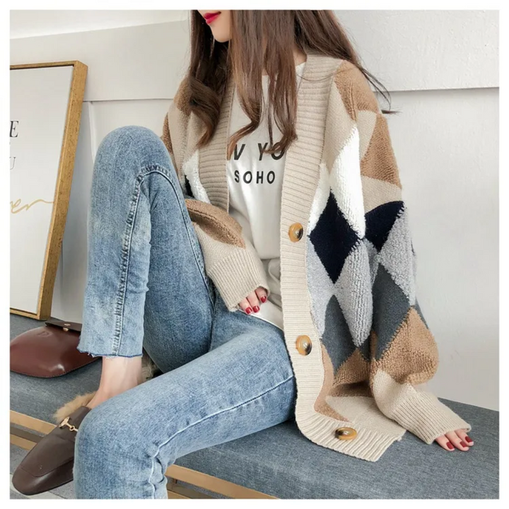 Maya | Modern and Oversized Women's Knit Cardigan