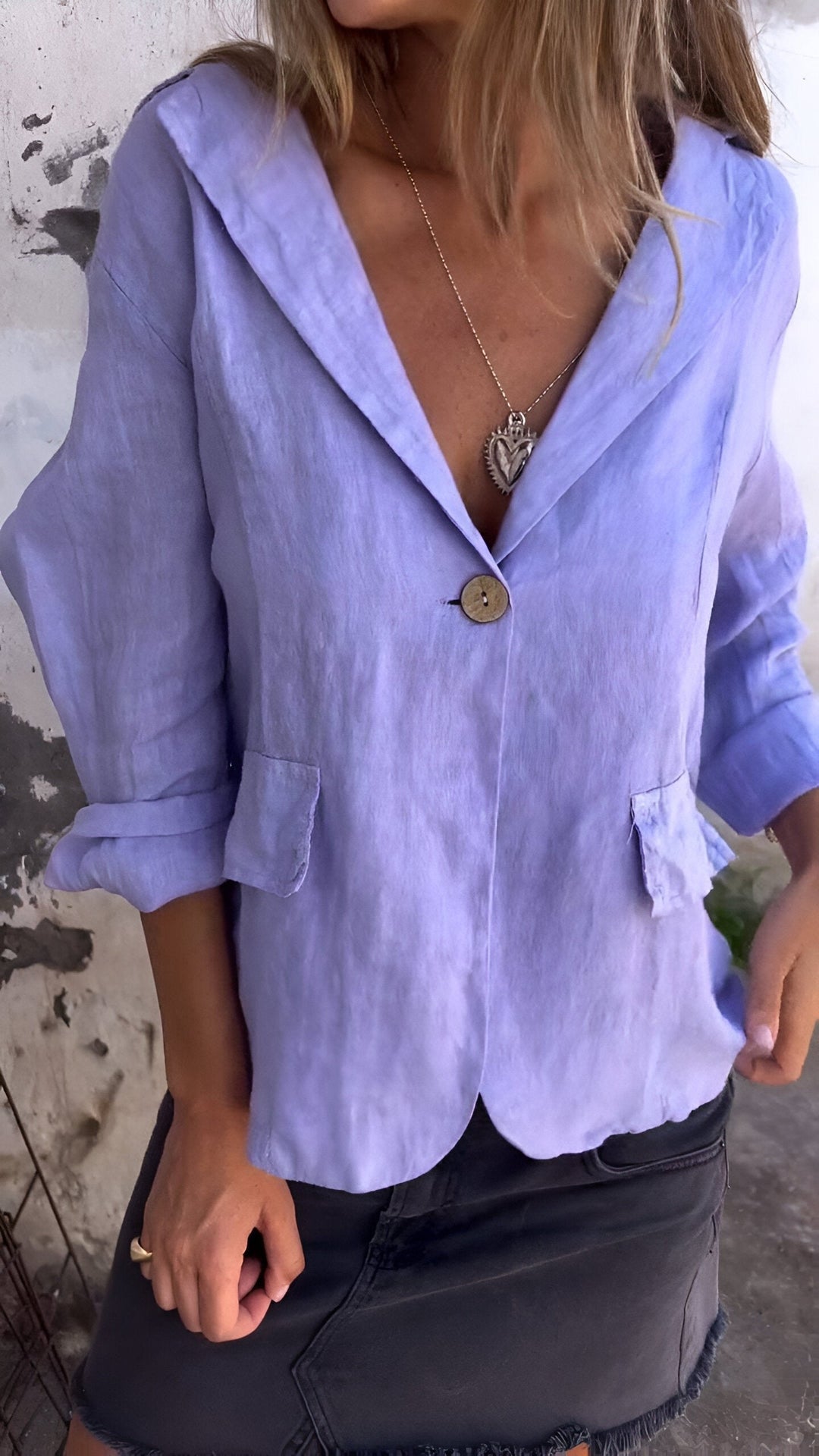 Clara | Minimalist and Versatile Linen Blazer