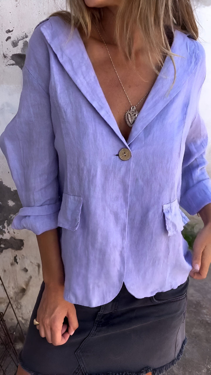 Clara | Minimalist and Versatile Linen Blazer