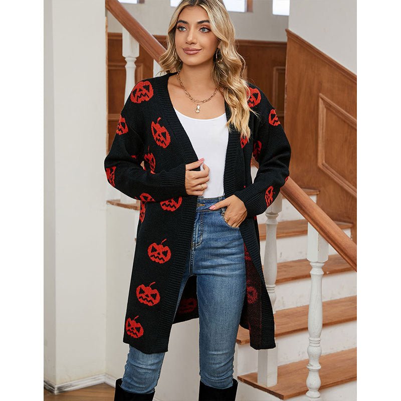 Dara | Halloween Cardigan – Playful Knit Design for Women