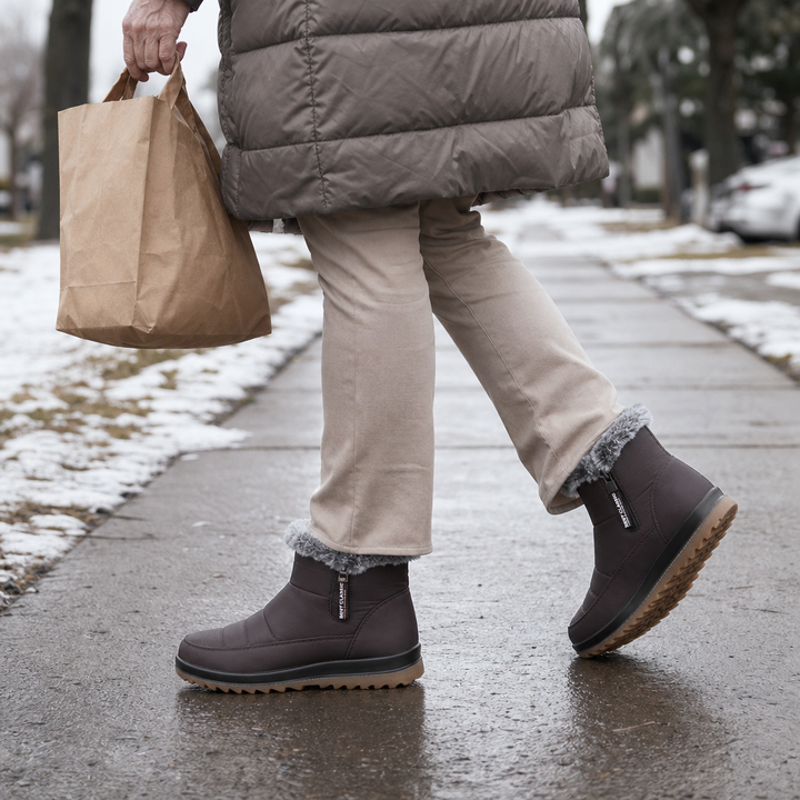 Warmalia | Slip-On Snow Boots mit Kunstpelz-Futter