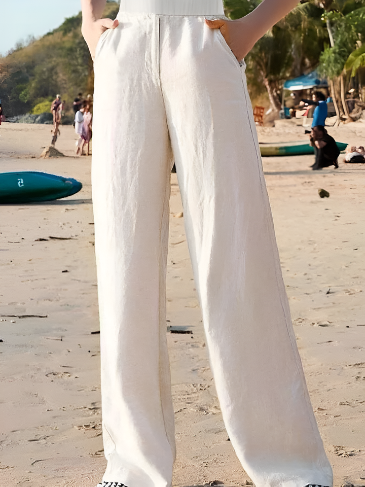 Emma | Classic and Stylish Wide-Leg Linen Trousers