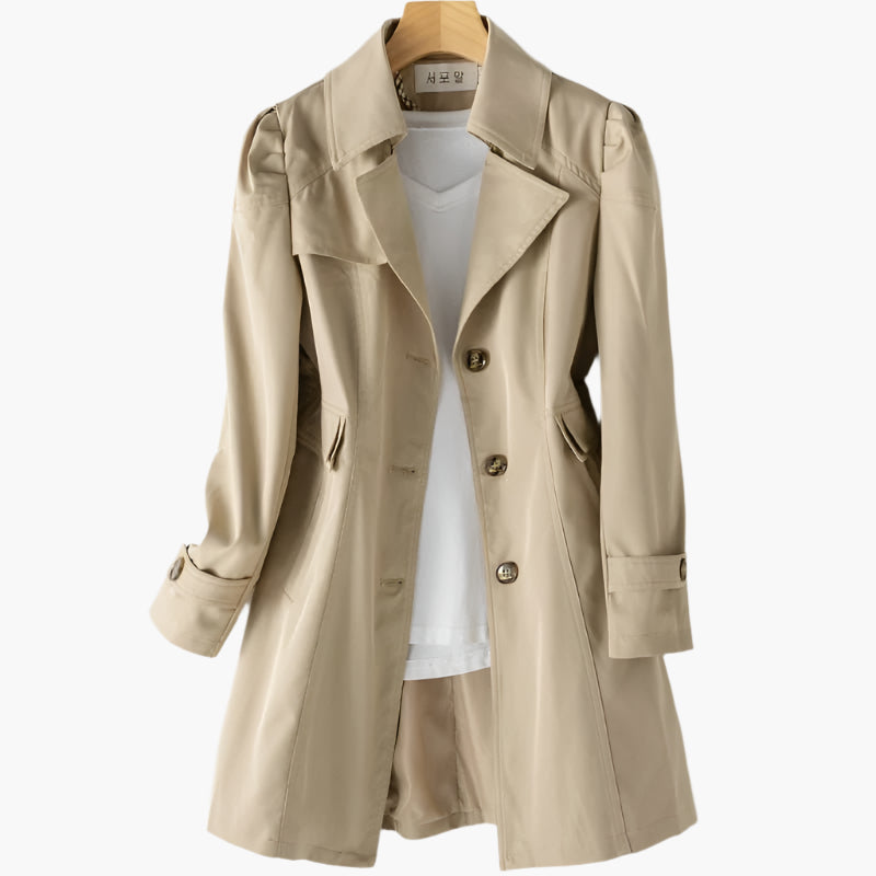 Elena | Long, Elegant Trench Coat for Stylish Appearances