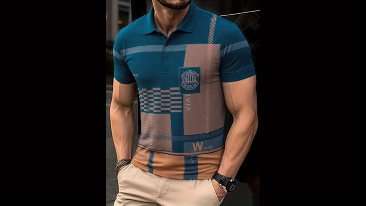 Nicolas | Polo Shirt – Elegantes Colorblock Design für Männer