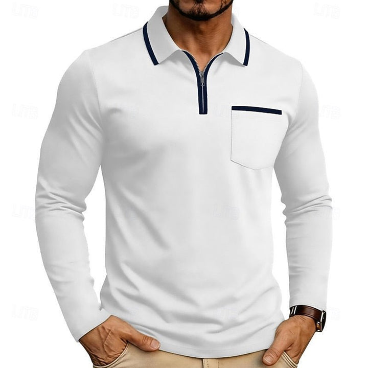 Maurice | Quarter-Zip Polo-Shirt – Eleganter, Modern Fit für Herren