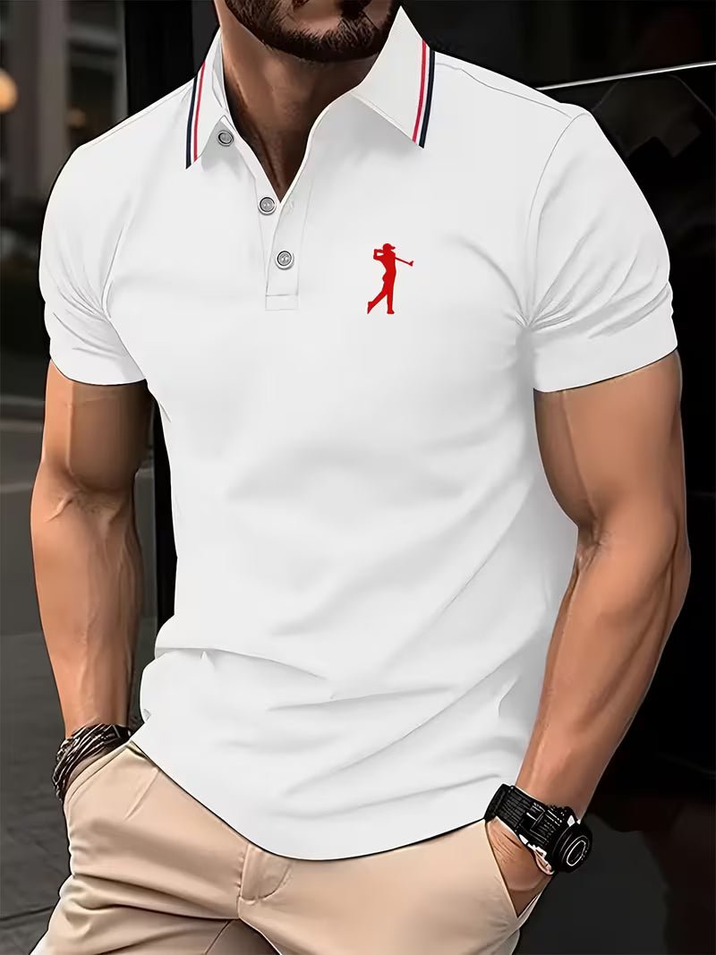 Arnold | Casual Golf Hemd – Kurzarm mit Print für Herren
