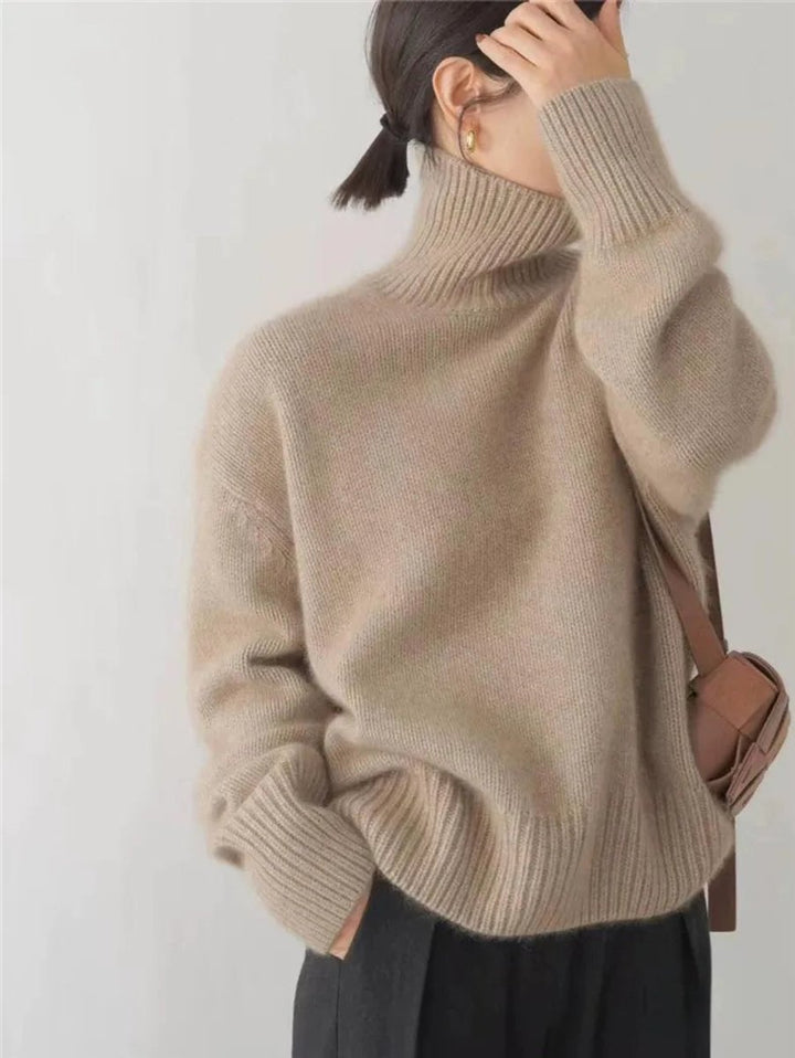 Clara | Knit Sweater – Weicher Oversized Rollkragen für Damen