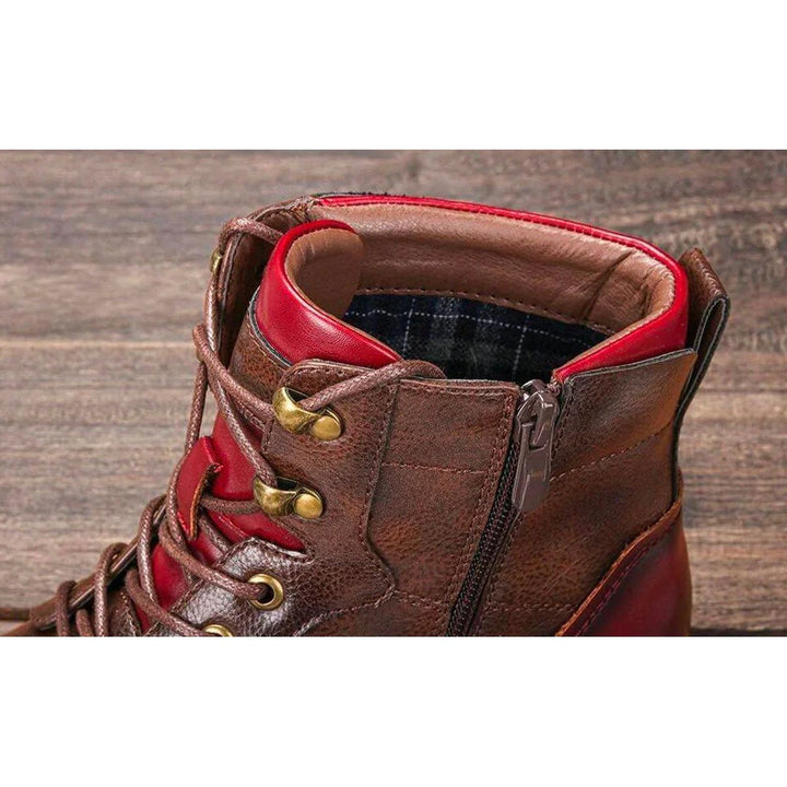 Victor | Elegant Genuine Leather Oxford Boots for Men