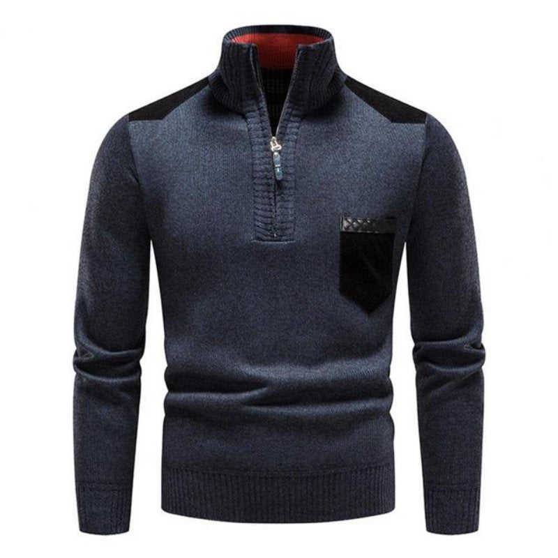 Waldo | Wool Zip Sweater – Modern Warmer für Männer