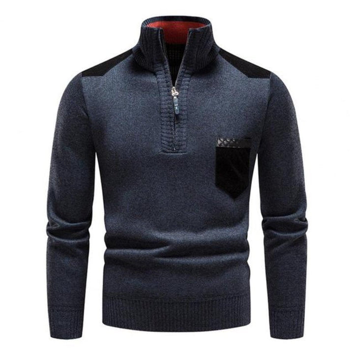 Waldo | Wool Zip Sweater – Modern Warmer für Männer