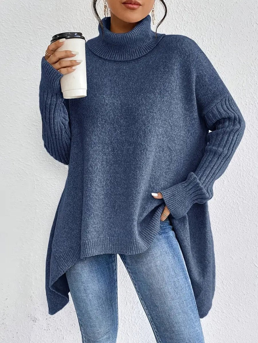 Greta | Oversized Turtleneck Sweater für Damen – Bequem und Stylisch