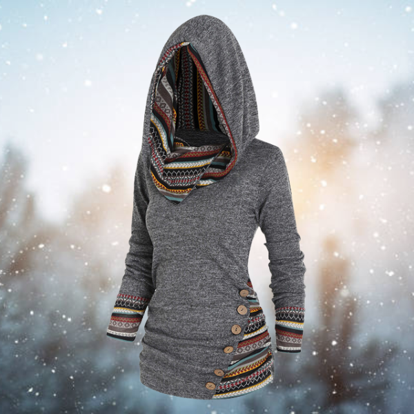Franzi | Hoodies – Unique Tribal Pattern for Stylish Comfort