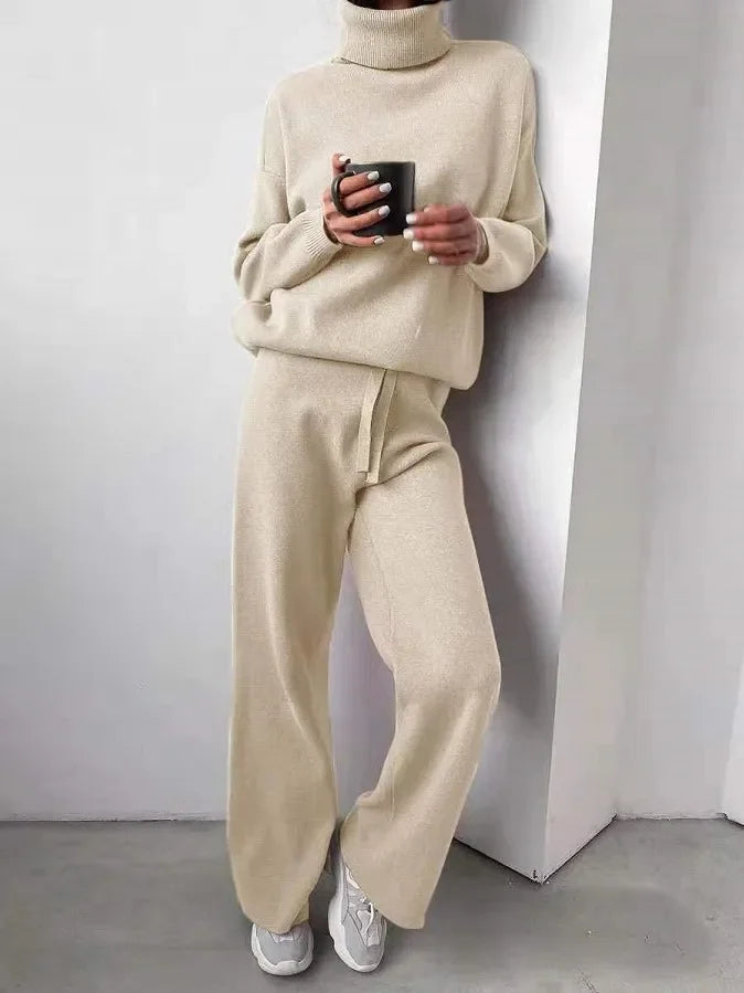 Elena | Elegant and Cozy Two-Piece Set with Turtleneck