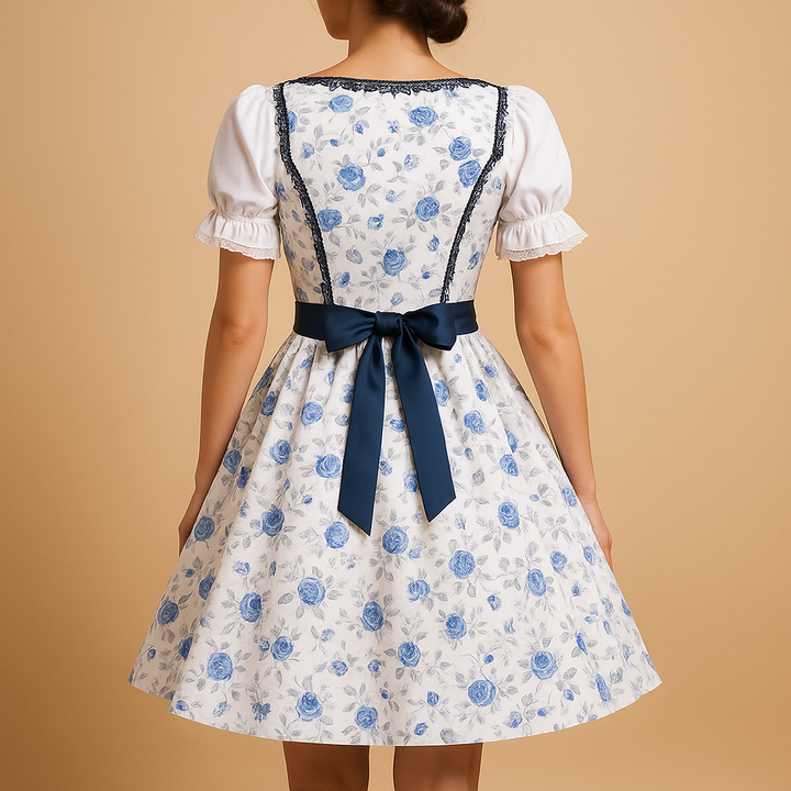 Petra | Elegant Lace Dirndl Dress with Apron for Oktoberfest