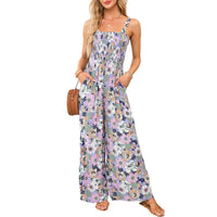 Caroline | Eleganter Blumen-Jumpsuit mit Weitem Bein