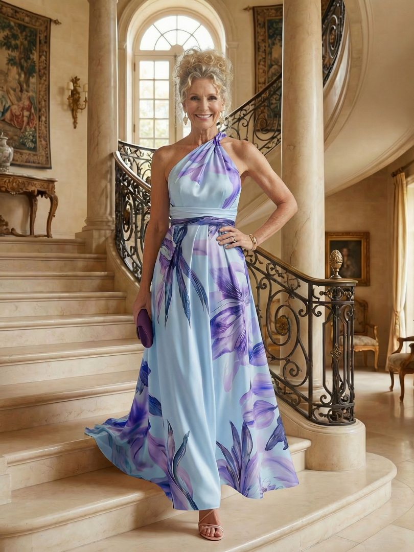 Amiel | Maxi Kleid – Luftiges Floral-Muster für Damen