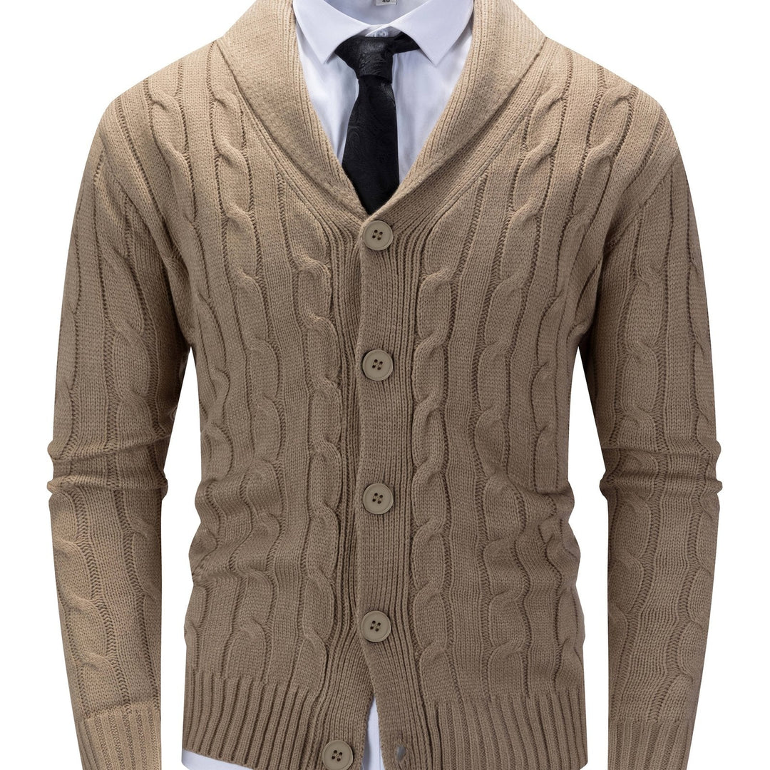Walter | Shawl Collar Cardigan – Timeless Cable Knit Style