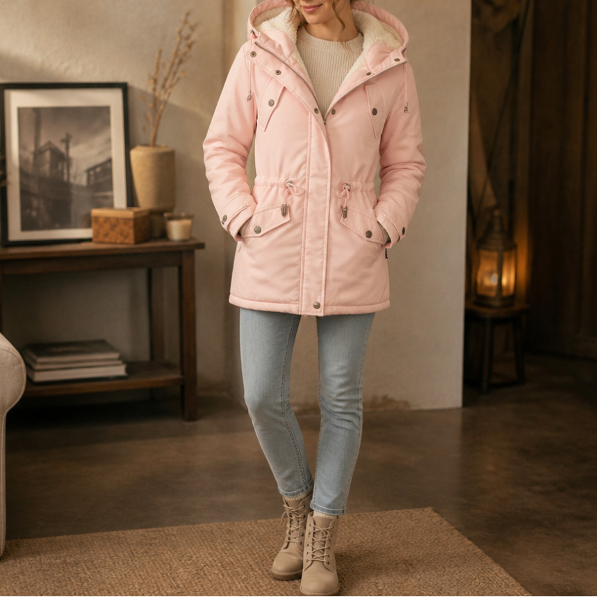 Warmbella | Padded Parka – Fleece-Lined und Tailliert für Frauen