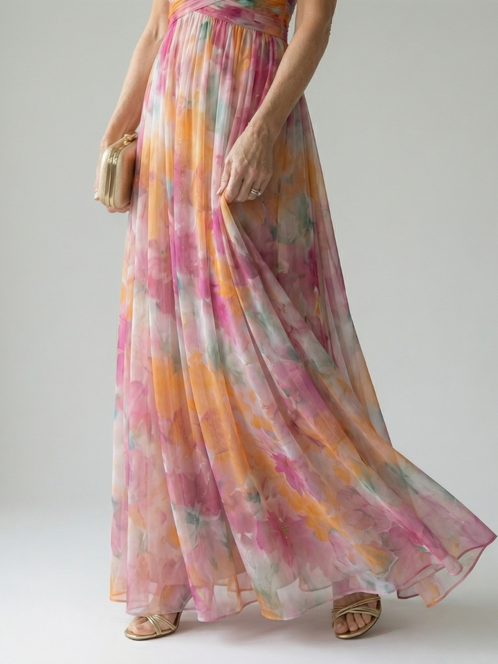 Isel | Maxi Kleid – Leichtes Wickeldesign für Frauen