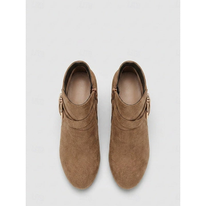 Renata | Block Heel Ankle Boots mit Schnalle