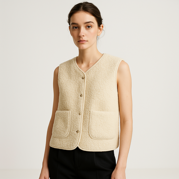 Johanna | Cozy and Modern Women's Teddy Vest