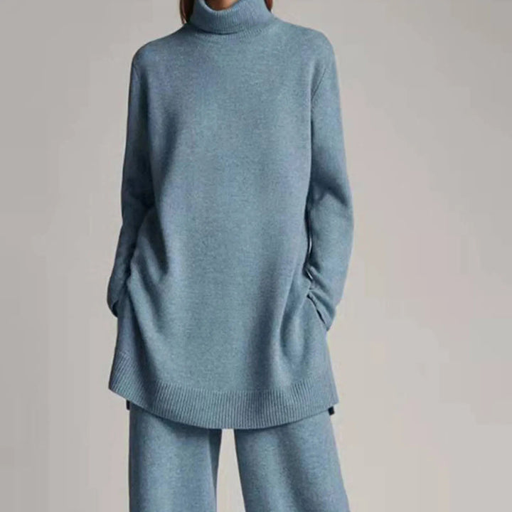Leonie | Cozy and Elegant Two-Piece Knitted Set with Turtleneck