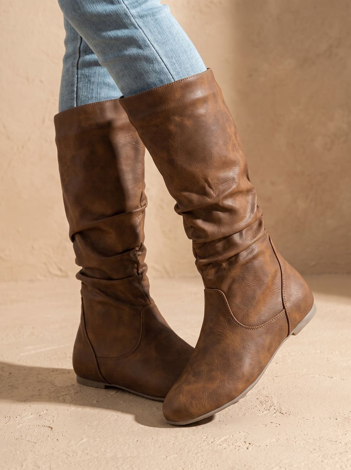 Harper | Slouchy Flat Knee High Boots für Frauen