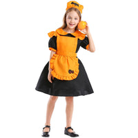 Alina | Kürbis-Rüschen Verspieltes Feen Halloween-Kostüm