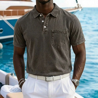 Lukas | Casual Vintage Polo Shirt with Chest Pocket