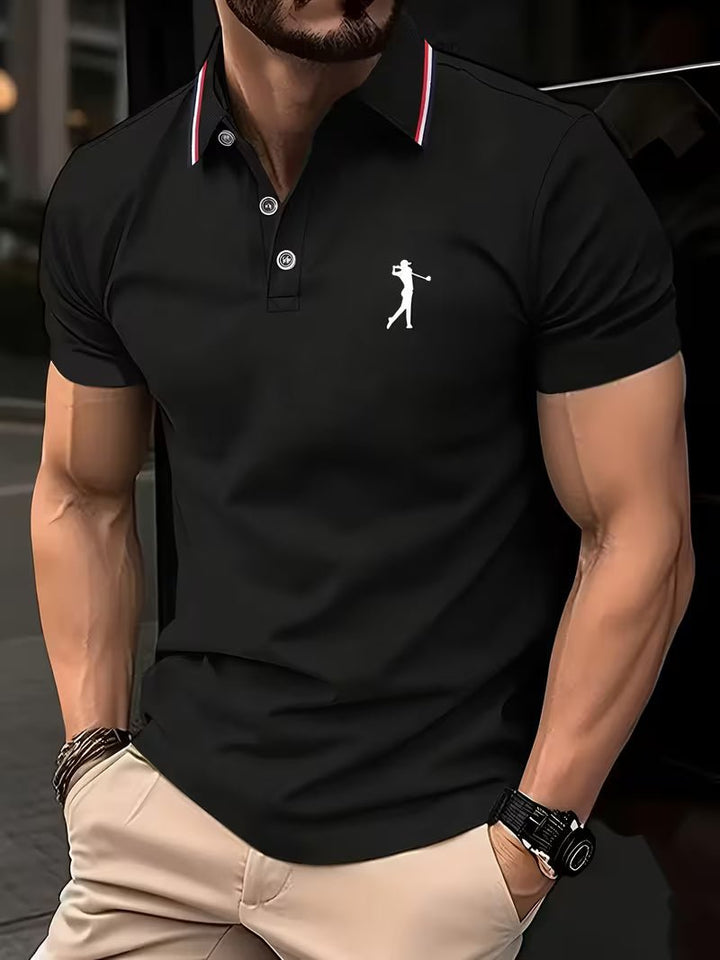 Arnold | Casual Golf Hemd – Kurzarm mit Print für Herren