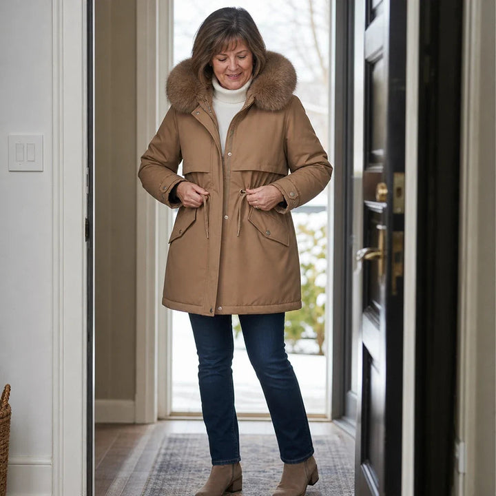 Velora | Mid-Length Parka – Plush-Lined für modische Wärme