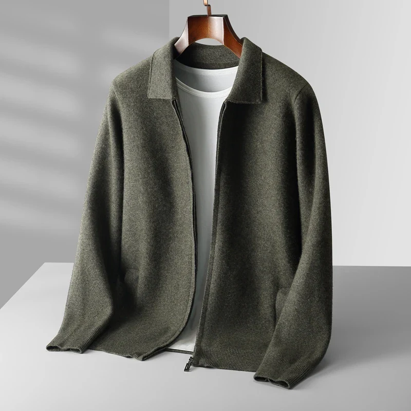 David | Modern and Elegant Men's Cardigan with Zipper
