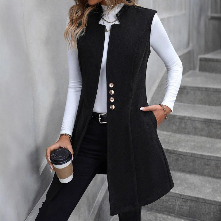 Isabella | Elegant and Modern Women's Button Vest